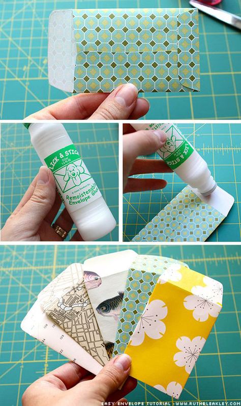 19 Christmas Wrapping Paper Crafts - Wrapping Paper Envelopes Tiny Envelopes, Cadeau Diy, Wrapping Ideas, Crafty Craft, Christmas Wrapping Paper, Paper Projects, Diy Paper, Paper Crafting, Craft Gifts