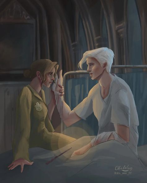 Hermione Malfoy, Hermione Granger Fanart, Hp Fanfiction, Draco Malfoy Imagines, Dramione Fan Art, Draco And Hermione, Draco Harry Potter, Harry Potter Ships, Romantic Anime Couples