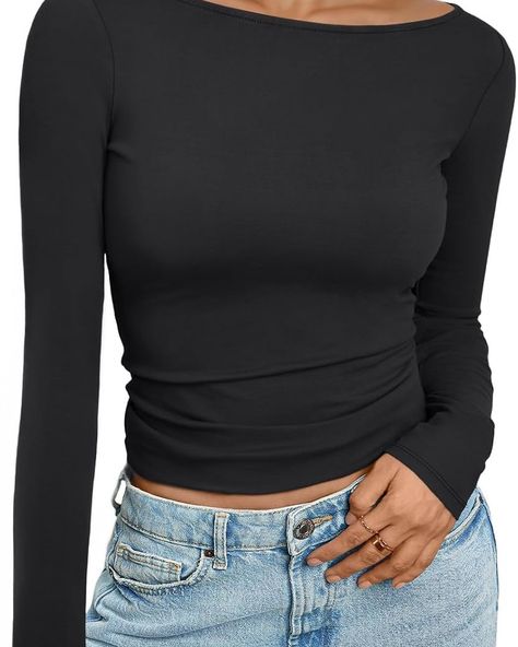 Trendy Queen Women's Long Sleeve Shirts Going Out Boat Neck Tops Slim Fitted Tshirts Tight Y2k Outfits Product Description Package Dimensions ‏ : ‎ 10.51 x 8.46 x 0.55 inches; 5.93 ounces Department ‏ : ‎ womens Date First Available ‏ : ‎ June 26, 2024 ASIN ‏ : ‎ B0DFPNFL4R Price: [price_with_discount] (as of [price_update_date] - Details) [ad_1] Customers sayCustomers like the quality, color, and stretchiness of the shirt. They mention ... Tshirts Tight, Boat Neck Tops, Y2k Outfits, Instagram Growth, Womens Long Sleeve Shirts, Boat Neck, Women Long Sleeve, Going Out, Long Sleeve Shirts