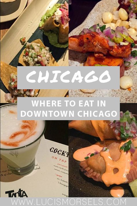 Best Places To Eat In Chicago, Chicago Guide, Downtown Chicago Restaurants, Chicago Restaurants Best, Chicago Weekend, Chicago Travel Guide, Regional Food, Cool Restaurant, Chicago Food