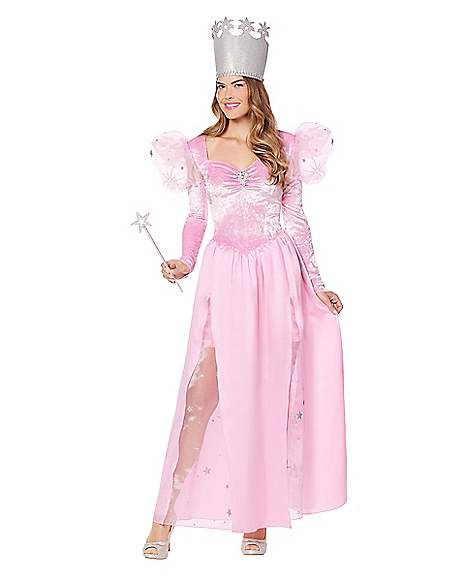 Adult Glinda the Good Witch Costume - The Wizard of Oz - Spirithalloween.com Charmed Halloween, Glinda The Good Witch Costume, The Good Witch Costume, Good Witch Costume, The Wizard Of Oz Costumes, Glinda Costume, Halloween Spirit Store, Layered Gown, Witch Cosplay