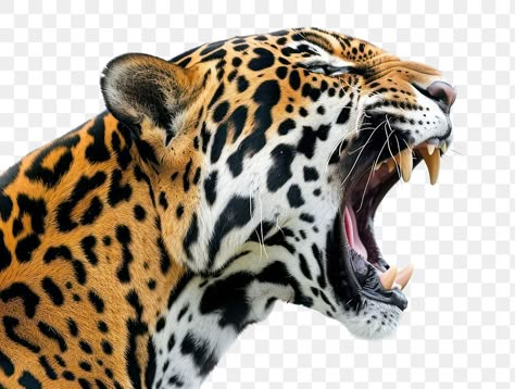 Leopard Roaring, Leopard Photos, Angry Jaguar, Mascara Oni, Jaguar Head, Tiger Png, Tiger Roaring, Diy Tshirt, Tree House Designs