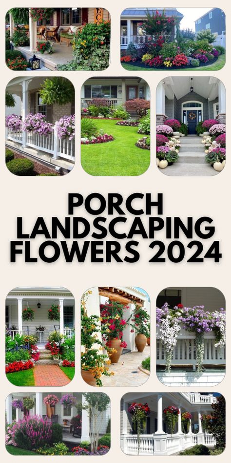 Front Yard Beds, Front Porch Landscaping Ideas, Front Yard Porch, Ideas For Front Yard, Porch Appeal, Front Yard Ideas, Mailbox Landscaping, Porch Landscaping, Small Porch