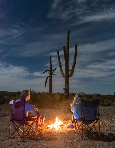 sonoran-desert-campfire-saguaro-cactus New Mexico Aesthetic, Cowboy Campfire, National Parks Usa, Sonoran Desert, Without Borders, Us National Parks, Campfire, New Mexico, The National