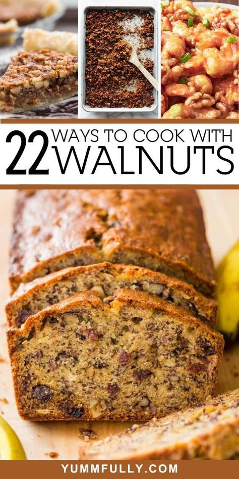 Discover the nutty goodness of walnuts with these recipes , where these versatile gems add a delightful crunch and rich flavor to a variety of dishes. From walnut-encrusted chicken to decadent brownies, these recipes showcase the culinary versatility of walnuts, making them a delicious addition to both sweet and savory creations. Savory Walnuts Recipe, What To Make With Walnuts Recipe, Chopped Walnut Recipes, Recipes Using Walnuts Baking, Wet Walnuts Recipes, Walnut Recipes Savory, Desserts With Walnuts Recipes, Sweet Roasted Nuts Recipe, Recipes With Walnuts In It