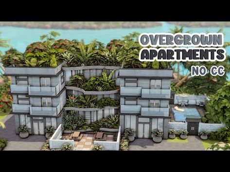 (1566) Tomarang Modern Overgrown Apartments 🌿 The Sims 4 Speed Build l No CC - YouTube Cc The Sims 4, Sims 4 Speed Build, Casas The Sims 4, Sims Four, Sims 4 Build, Sims House, Sims 4 Mods, The Sims 4, Sims Cc