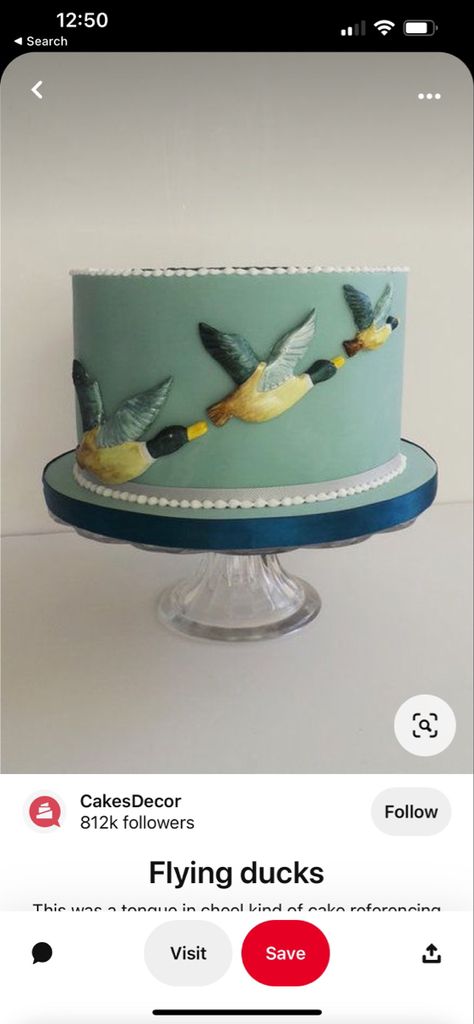 Mallard Smash Cake, One Lucky Duck Smash Cake, One Lucky Duck Birthday Party Food, One Lucky Duck Cake, One Lucky Duck Birthday Cake, Duck Hunting 1st Birthday, Mallard Duck Birthday Cake, Duck Hunter First Birthday, One Lucky Duck Birthday Party Mallard Cake