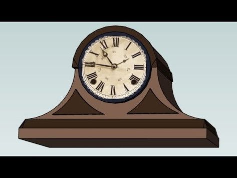 Making A Mantle Clock Part One - YouTube Building A Mantle, How To Build A Mantle, Miniature Clock Diy, Mantle Clocks Wooden, Diy Cuckoo Clock, Clock Parts, Mantle Clock, Learn How To Draw, A Pattern