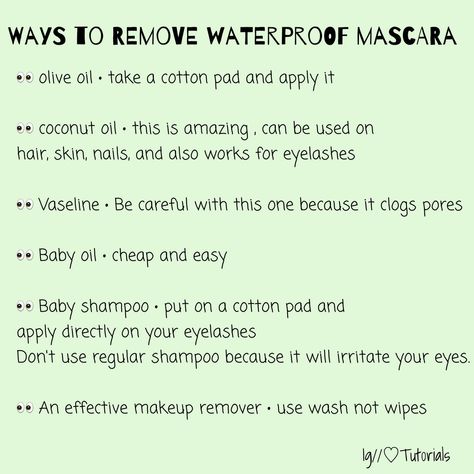 How to remove waterproof mascara Mascara Remover Diy, How To Remove Mascara, How To Remove Waterproof Mascara, How To Get Off Waterproof Mascara, How To Get Waterproof Mascara Off, How To Fix Clumpy Mascara, How To Take Off Waterproof Mascara, Removing Waterproof Mascara, Natural Makeup Remover Diy