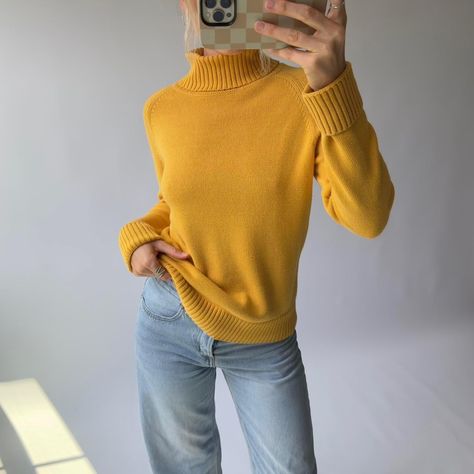 Mustard Yellow Turtleneck Sweater 

Size medium but... - Depop Yellow Turtleneck, Sweater Turtleneck, Yellow Sweater, Mustard Yellow, Turtleneck Sweater, Women's Sweater, Sweater Sizes, Mustard, Sweaters For Women