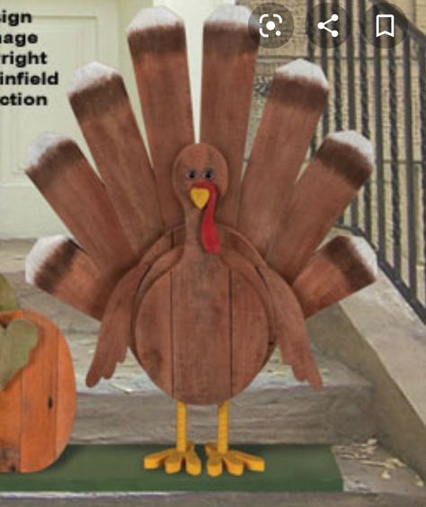 Turkey Decorations, Wood Turkey, Thanksgiving Wood Crafts, Wooden Turkey, Winfield Collection, Fall Yard, Fall Wood Crafts, Halloween Wood Crafts, Turkey Pattern