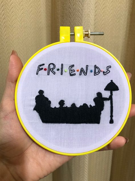 Bookworm Embroidery, Tv Show Embroidery, Show Embroidery, Friends Embroidery, Clothes Embroidery, Clothes Embroidery Diy, Denim Embroidery, Cool Doodles, Embroidery Hearts