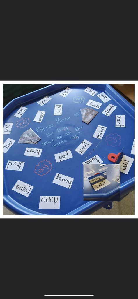 Literacy Tuff Tray Ideas, Phonics Tuff Tray, Phonics Area, Continuous Provision Year 1, Play Based Classroom, Classroom 2023, Year 1 Classroom, Year 1 Maths, Word Reading