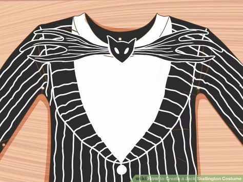 Image titled Create a Jack Skellington Costume Step 10 Jack Skellington Costume Kids, Jack Skellington Halloween Costume, Diy Jack Skellington, Skellington Costume, Jack Skellington Costume, Nightmare Before Christmas Decorations, Jack Skeleton, Halloween Costume Contest, Diy For Men