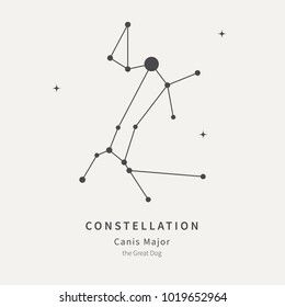 Galaxy Gown, Star Constellation Tattoo, Canis Major, Constellations In The Sky, The Dog Star, Lucky Tattoo, Sirius Star, Book Tattoos, Constellation Art