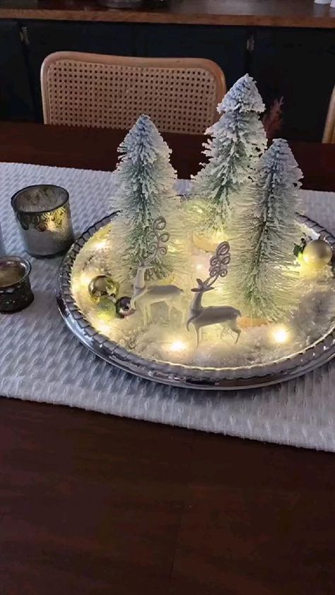 Diy Christmas Centerpiece, Dollar Tree Christmas Decor, Houses Christmas, Dollar Store Christmas, Christmas Centerpieces Diy, Christmas Centerpiece, Christmas Potpourri, Christmas Decorations Diy Outdoor, Ideas Minecraft