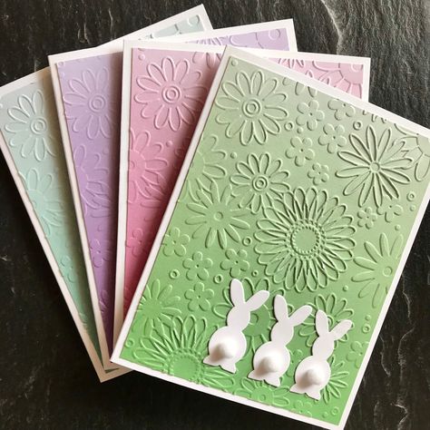 Handmade embossed Easter cards with cottontail bunnies and flowers, Greeting card set for spring, Cute Easter card pack for kids Easter Greeting Cards Handmade, Bunnies And Flowers, Easter Cards Handmade, Etsy Cards, Handmade Birthday Gifts, Easter Greeting Cards, Spring Cards, Embossed Cards, Personalized Birthday Cards