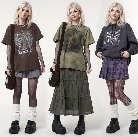 Forest Grunge, Sick Fits, Japan Fits, 2000s Japanese Fashion, Minga London, Grunge Clothes, 일본 패션, Style Bundle, New Rock