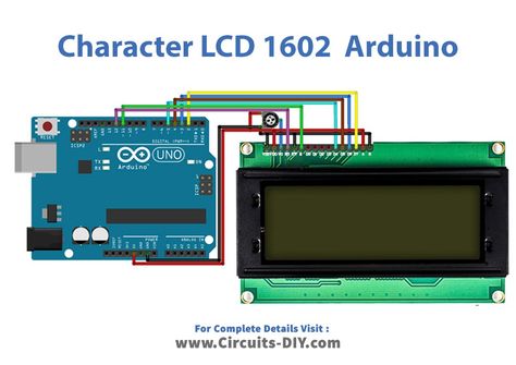 Interfacing Character LCD Modules 0802 / 1602 / 2002 / 2004 with Arduino What Is Character, Arduino Programming, Application Programming Interface, Arduino Board, Hardware Components, Bar Graphs, Arduino Projects, Circuit Diagram, Home Audio