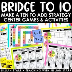 Make a Ten to Add Activities: Creating Bridges to Ten Friends Of 10, Money Math Centers, Activities Friends, Word Wall Kindergarten, Make A Ten, Math Journals Kindergarten, Math Journal Prompts, Math Word Wall, Math Word Walls