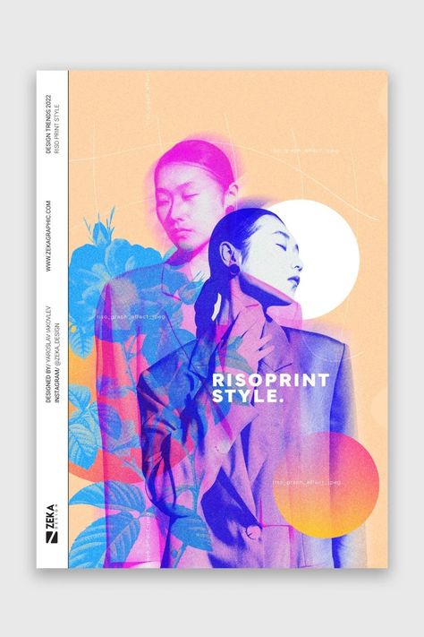 2022 Poster Design, Graphic Design Trends 2022, Risograph Design, Design Trends 2022, Poster Design Ideas, Trendy Graphic Design, Visuell Identitet, Graphic Design Style, Gfx Design