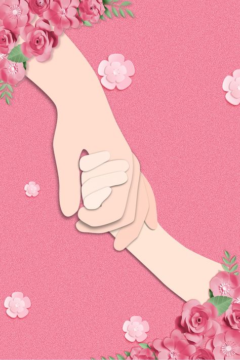 Holding Hands Mother S Day Background Material Mother Daughter Background, Mother Day Background, Mother Day Art, Mother Background, Mothers Day Background, Mother And Daughter Drawing, Mothers Day Drawings, Mother Daughter Art, Mather Day