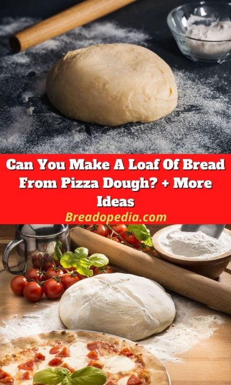 Bread Out Of Pizza Dough, How To Use Pizza Dough, Bread From Pizza Dough, Homeade Pizza Dough, Vito Iacopelli, Make A Loaf Of Bread, Leftover Pizza Dough, Pizza Dough Bread, Freeze Pizza Dough