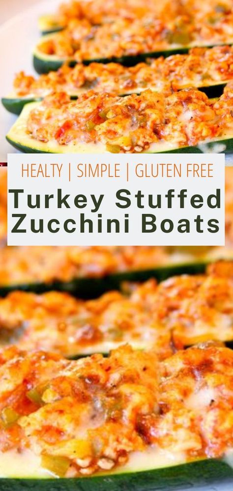 Turkey Stuffed Zucchini Boats, Turkey Stuffed Zucchini, Healthy Stuffed Zucchini, Zucchini Boats Healthy, Zucchini Boat Recipes, Stuffed Zucchini Boats, Clean And Delicious, Stuffed Zucchini, Zucchini Boats