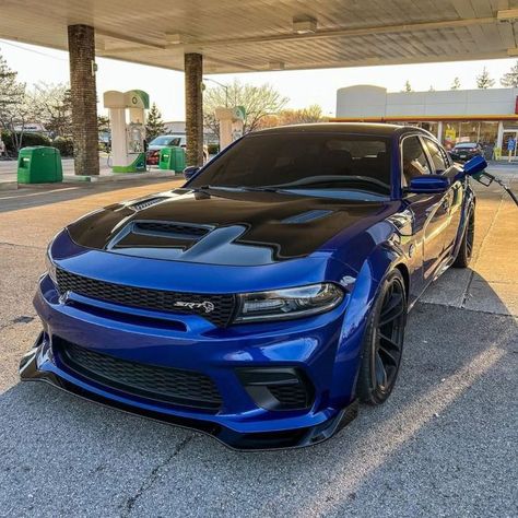 Dodge Srt Charger, Blue Hellcat Charger, Hell Cat Charger, Custom Dodge Charger, Bmw Outfit, Bmw Offroad, Hellcat Charger, Dodge Charger Models, Dodge Charger Srt Hellcat