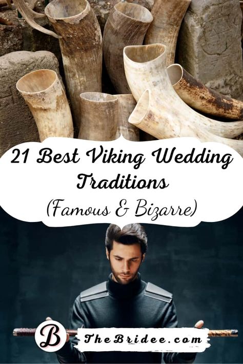 21 Best Viking Wedding Traditions (Common, Famous & Bizarre) Viking Wedding Traditions, Asatru Wedding, Pagan Wedding Dresses, Viking Wedding Dress, Wiccan Wedding, Nordic Wedding, Nerdy Wedding, Pagan Wedding, Geek Wedding