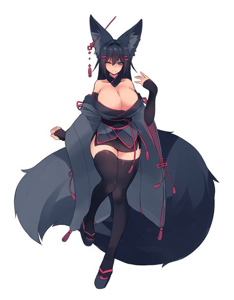 Monster Girl Encyclopedia, Anime Monsters, Fox Girl, 다크 판타지, 영감을 주는 캐릭터, Anime Kawaii, Fantasy Character Design, Cute Anime Character, Character Design Inspiration