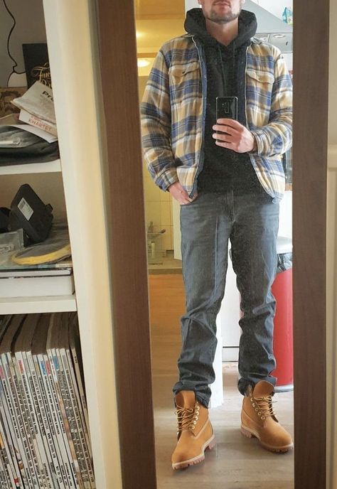 Timberlands Outfit Men, Timberland Outfits Hombres, Outfits Con Botas Timberland, Timbs Outfit Men, Tan Boots Outfit, Timberlands Outfit, Timbs Outfit, Timberland Outfit, Timberland Boots Outfit Mens