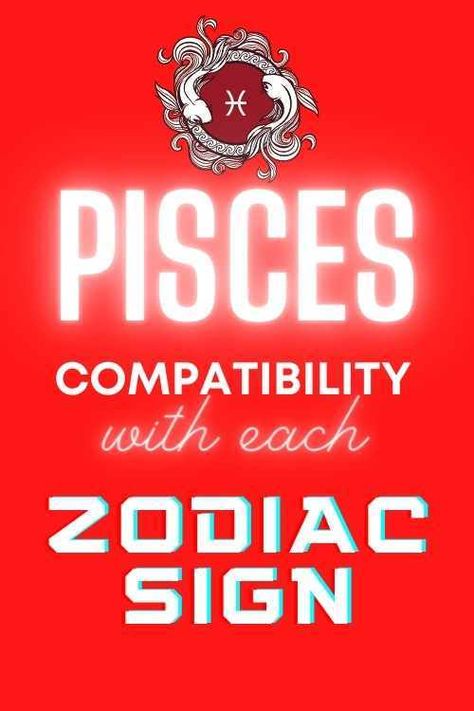 Pisces Compatibility With Each Zodiac Sign (love and friendship) | astroligion.com Pisces Compatibility Chart, Capricorn And Pisces Compatibility, Virgo And Pisces Compatibility, Pisces Lover, Pisces Horoscope Today, Pisces Dates, Pisces Relationship, Virgo And Pisces, Pisces Compatibility