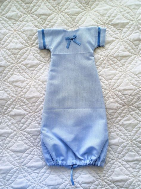 Angel Gown with ribbon trim Angel Baby Gowns, Baby Live, Angel Gowns, Blue Angel, Gown Pattern, Baby Fabric, Premature Baby, Angel Baby, Pregnancy Care