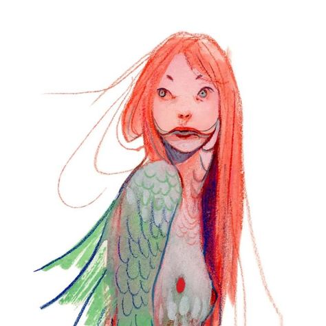 Pencil Character, Mermaid Illustration, Mermaid Drawings, Mermaid Art, Digital Watercolor, Comic Illustration, Pencil Illustration, Cute Art Styles, Illustration Artwork