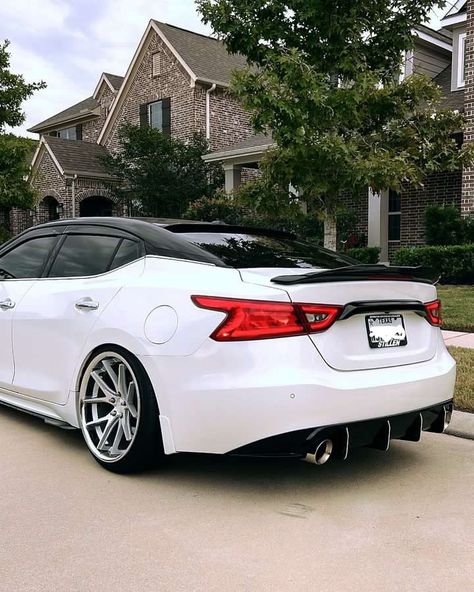 Super clean Nissan Maxima with the #stillen Rear Diffusor. Find yours here👇 https://bit.ly/STILLEN-Exterior 🚘: @_vqzilla #nissan #maxima #nissanmaxima #reardiffusor #upgrade Modded Nissan Altima, Nissan Altima Custom, Nissan Maxima 2017, 2016 Nissan Maxima, Altima Nissan, Nissan Maxima 2016, 2017 Nissan Altima, Car Body Kit, Big Brother Gift