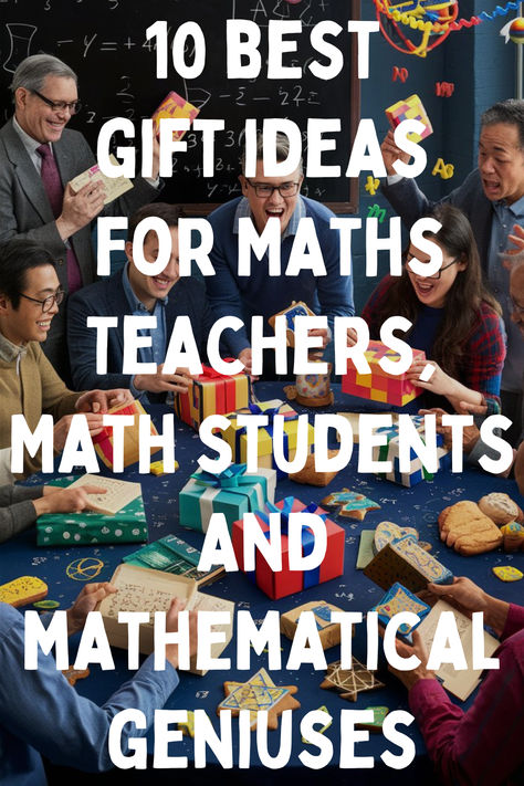 A list of gifts suitable for a Math and Mathematics lover Math Teacher Gifts Diy, Math Gifts For Students, Math Teacher Gifts Diy Ideas, Math Teacher Gifts, Math Gifts, 10 Gift Ideas, Stem Subjects, Math Coach, Math Genius