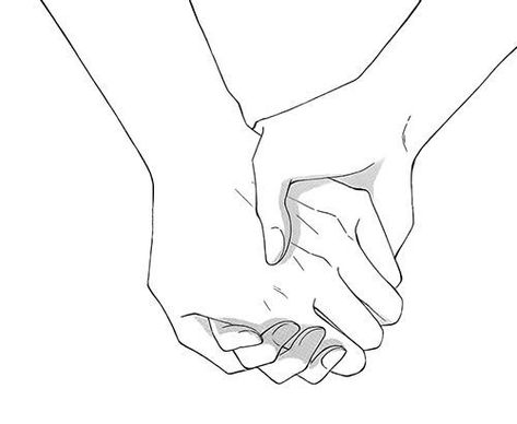 Holding Hands Drawing, Hand Drawing Reference, Hand Reference, Drawing Inspo, Hand Sketch, Cute Couple Art, Anime Drawings Tutorials, Hand Art, Anime Poses Reference