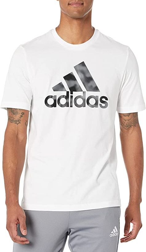 Amazon.com: adidas Men's Essentials Camouflage Printed Tee, White, XX-Large : Clothing, Shoes & Jewelry Adidas Tshirt Men, Adidas Tshirt, Adidas Tee, Mens Graphic T, Adidas T Shirt, Tshirt Men, Camouflage Print, Summer Outfits Men, Mens Essentials