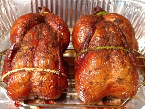 Smoked Game Hens, Smoked Cornish Hen Recipe, Grilled Cornish Hen Recipe, Grilled Cornish Game Hens Recipes, Smoked Cornish Hens In Pellet Smoker, Smoked Cornish Hens In Electric Smoker, Cornish Game Hen Recipes Smoked, Bbq Cornish Hens, Orange Honey Glazed Cornish Hens