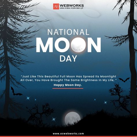 The moon has always been a faithful companion, accompanying us wherever we go. Today is National Moon Day, an annual celebration marking the momentous Apollo 11 lunar landing, one of humanity's greatest achievements. Happy National Moon Day to everyone! #nationalmoonday #moonday #moon #moonlanding #neilarmstrong Moon Day Poster Drawing, Moon Day Poster, National Moon Day, Moon Day, Diwali Poster, Lunar Landing, Neil Armstrong, Apollo 11, Moon Landing