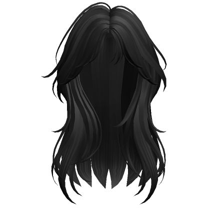 Soft Wolf Cut, Emo Girl Hair, Black Avatar, Cute Black Shirts, Emo Roblox Avatar, Black Hair Roblox, Roblox T-shirt, Emo Hair, Wolf Cut