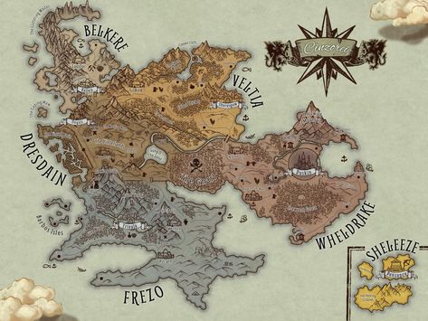 Rpg World Map, Inkarnate Maps, Rpg World, Dnd World Map, Dungeon Maps, D D Maps, Role Playing Games, Fantasy Map, Game Item