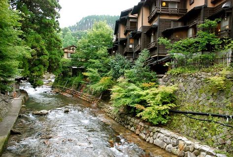 Kurokawa Onsen, Nature Decorations, East Asian Architecture, Unfiltered Background, Japanese Countryside, Scenery Ideas, Asian Architecture, Build Inspiration, Green World