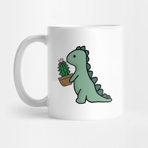 Painting Ceramic Mug Ideas, Dinosaur Pottery Painting, Dinosaur Pottery Painting Ideas, Pottery Bowl Painting Ideas Simple, Paint A Mug Ideas, Pottery Cup Painting Ideas, Pottery Painting Inspiration, Pottery Painting Mug, Aesthetic Mugs