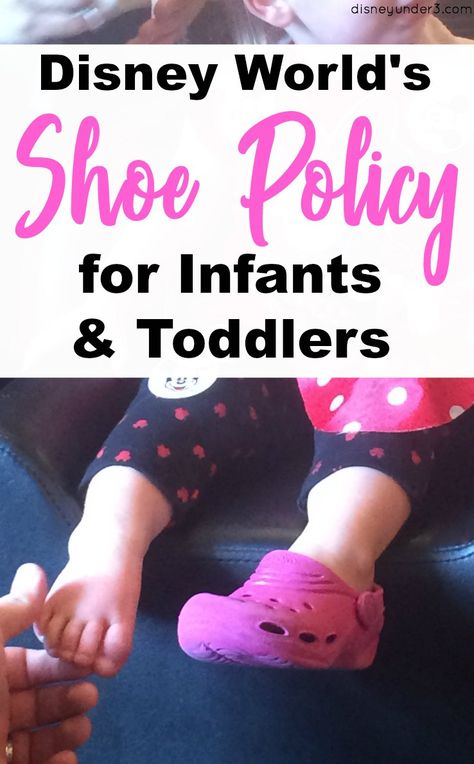 Disney World's Shoe Policy for Infants and Toddlers - Disney Under 3 Best Disneyland Hotels, Disney Toddler Outfits, Lake Buena Vista Florida, Disney World With Toddlers, Disney Trip Outfits, Disney With A Toddler, Disney World Outfits, Disney Toddler, Disney Trip Planning