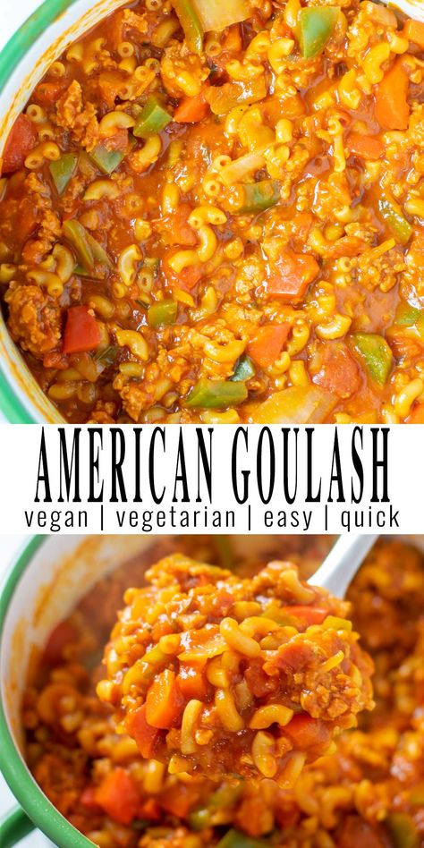 Goulash Recipes Vegetarian, Meatless Goulash Recipes, Vegan Goulash Recipes, Vegetarian Goulash Recipes, Dairy Free Goulash, One Pot Meals Vegetarian, Vegetarian Goulash, Vegan Goulash, Vegan Casseroles