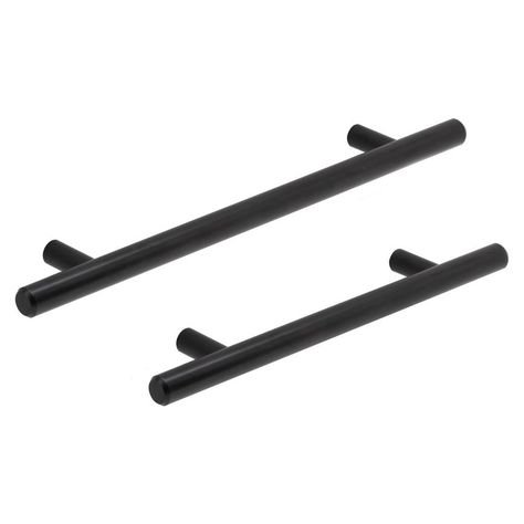 T Bar Matt Black Classic Cupboard Handle Black Kitchen Cupboard Handles, Black Cupboard Handles, Classic Cupboard, Kitchen Flat, Kitchen Cupboard Handles, Black Handles, Cupboard Handles, Bar Styling, Handle Cabinet