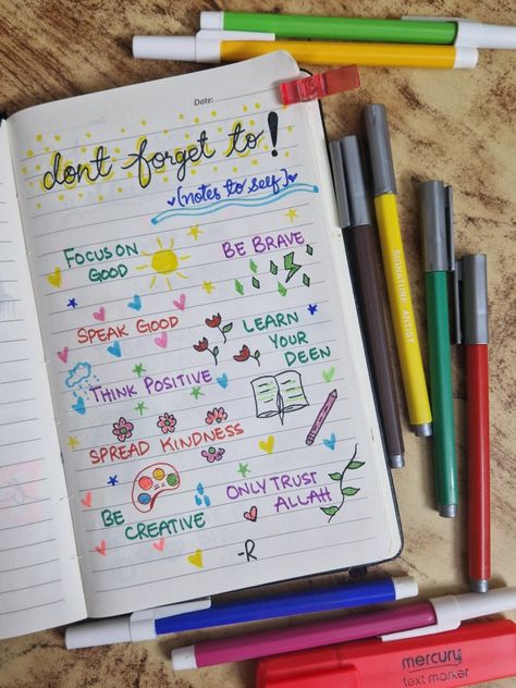 Journaling - handwritten - art - motivations - reminders - journal themes - notes to self Diary Writing Ideas Creative, Dairy Notes, Arabic Notes, Dairy Journal, Muslim Emoji, Good Energy Quotes, Islamic Msg, Islamic Journal, Quran Journaling