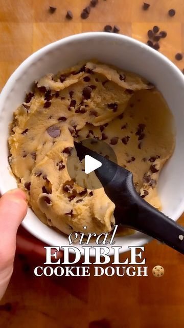 Chelsea Lords on Instagram: "Save this recipe for the next time you’re craving a quick treat! Comment “COOKIE” to get this recipe straight to your DM’s or google “edible cookie dough chelseasmessyapron”   🍪✨ Viral Alert! In 2020, this edible cookie dough blew up on my website and social media, and for good reason—it’s the best I’ve ever tried, and many of you agree! It’s gooey, sweet, and packed with the perfect amount of chocolate chips.  🔥 The secret? Start by melting the butter to create a super soft and chewy base. Remember to use heat-treated flour for safety.  🚫 Why can’t you eat raw cookie dough? (What exactly is “edible” cookie dough, anyway?) * Raw Eggs: They might carry Salmonella, a common cause of food poisoning. * Raw Flour: Like eggs, flour can be contaminated with E. coli Edible Cookie Dough Recipe For One, Simple Cookie Dough Recipe, Edible Chocolate Chip Cookie Dough, Edible Cookie Dough Recipe, Raw Eggs, Decadent Food, Raw Cookie Dough, Home Office Inspiration, Cookie Dough Recipes